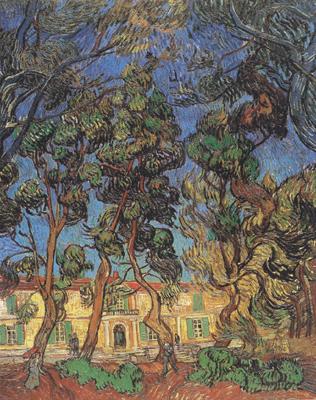 Vincent Van Gogh Trees in the Garden of Saint-Paul Hospital (nn04) China oil painting art